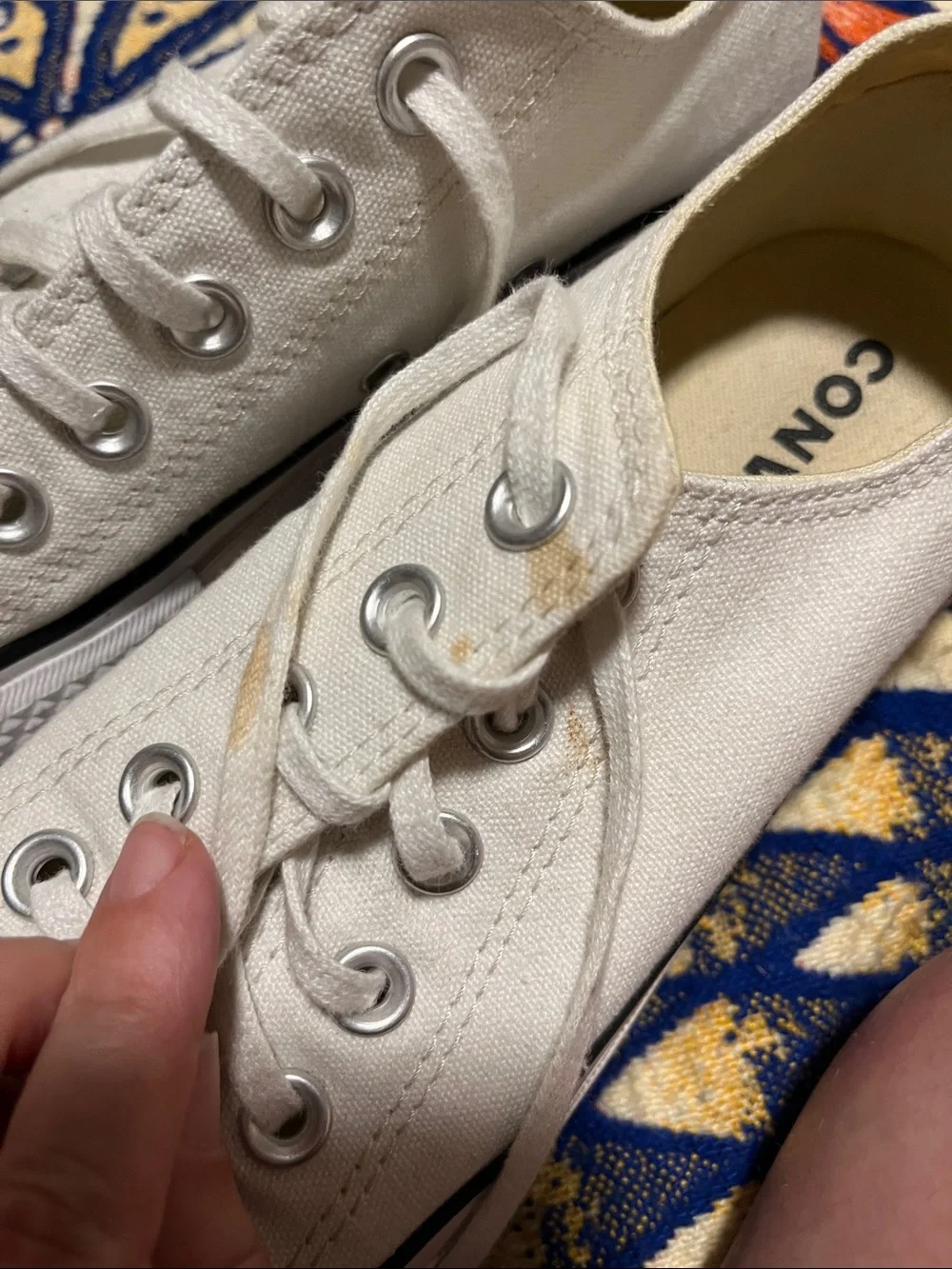 Converse White Low-Top platform Canvas Sneakers - Picture 5 of 5